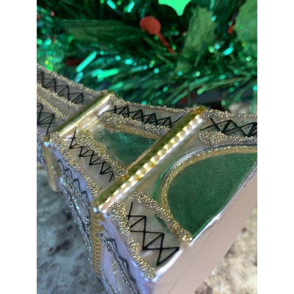 Robert Stanley Blown Glass Pink Eiffel Tower Ornament Christmas Ornament O1 - Picture 5 of 5